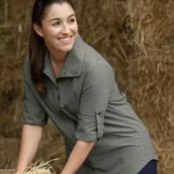 Kerrits Convertible Sun Shirt Cypress Size Small Equestrian Outdoor Shirt - Picture 4 of 6